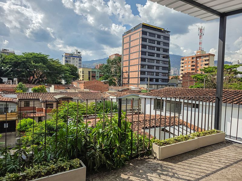 Terraza con vista a la ciudad